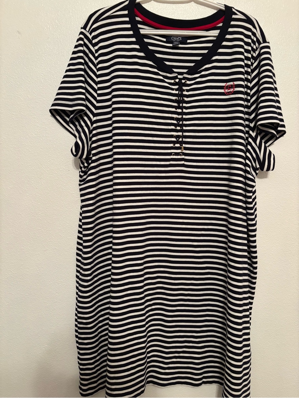 Chaps black/navy  and White midi dress 3XL